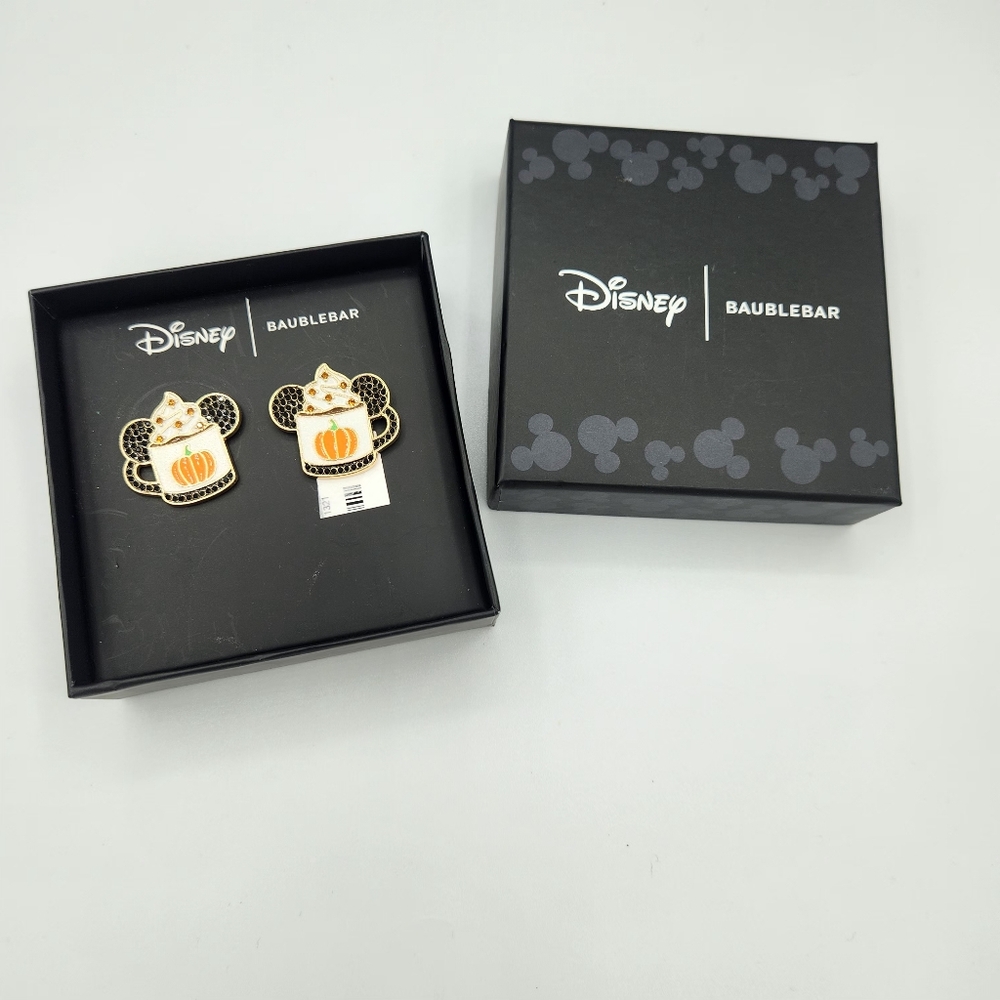 Disney Baublebar‎ Pumpkin Spice Latte Mickey Earrings